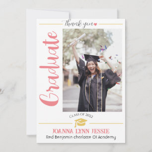 Simple Elegant Graduation or Casquette Merci Scrip