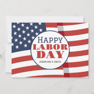 Simple Elegant Happy Labour Day mit US-Flagge