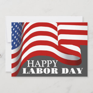 Simple Elegant Happy Labour Day mit US-Flagge