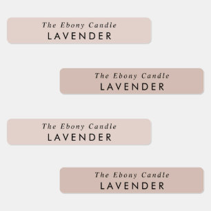 Simple Élégant Minimal Dusky Blush Étiquette