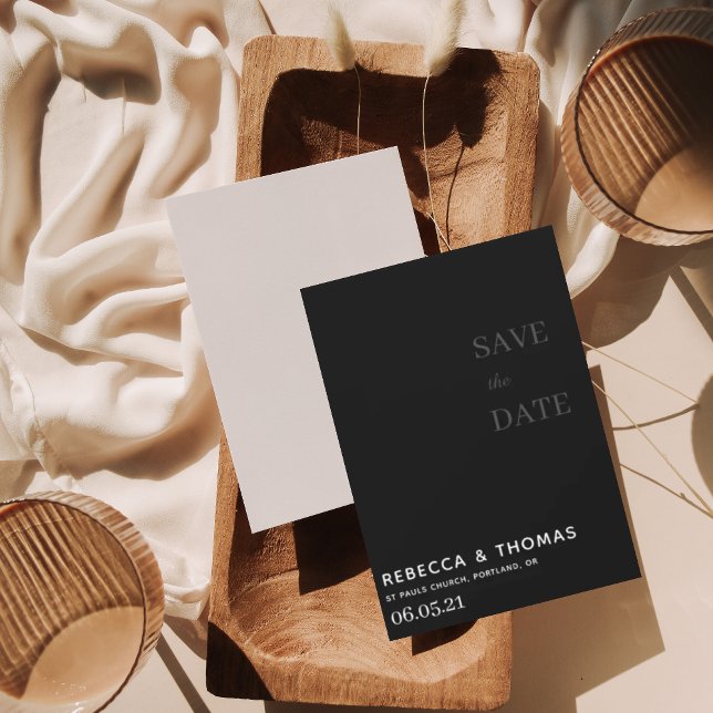 simple elegant non photo save the date (Von Creator hochgeladen)