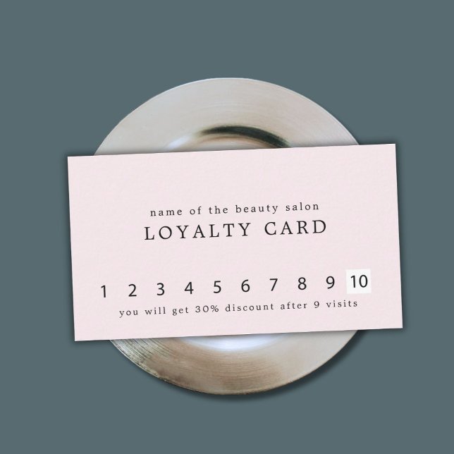 Simple Elegant Pastel White Beauty Loyalty Treuekarte (Von Creator hochgeladen)