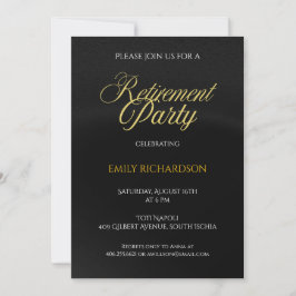 simple elegant Retirement Party Invitation Einladung