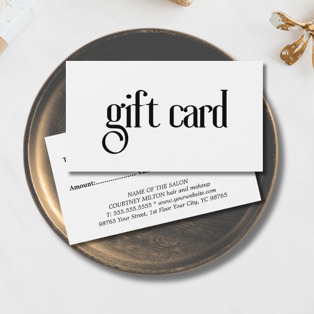 Simple élégant salon noir et blanc Bold (Créateur téléchargé)