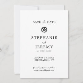 Simple Elegant Save the Date Invitation Einladung