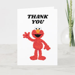 Simple Elmo 1. Geburtstag Dankeskarte