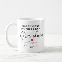 Simple et chic grand-mère Photo Collage Mug avec c