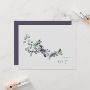 Simple et Élégant Faire-Part de Mariage Lavande