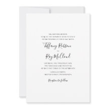 Simple et élégant Faire-part de mariage traditionn