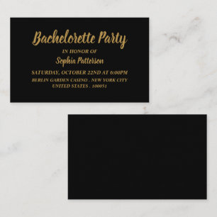 Simple et moderne, Bachelorette Party Invitation d