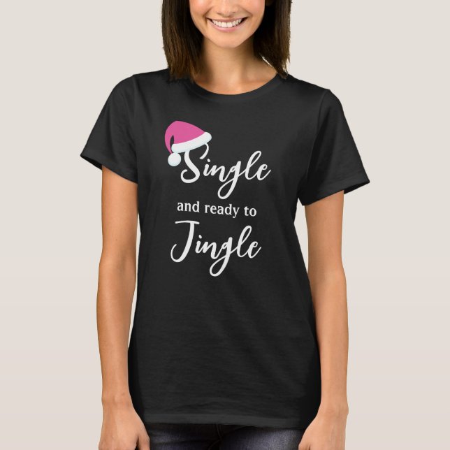Simple et prêt à Jingle T-shirt rose (Devant)