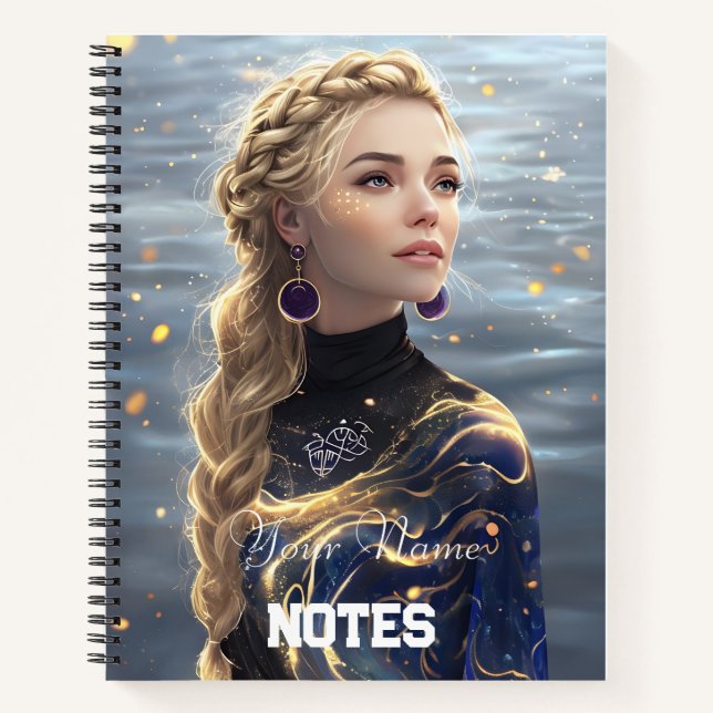 Simple Ethereal Atmosphere Art - Notebook Notizbuch (Vorderseite)