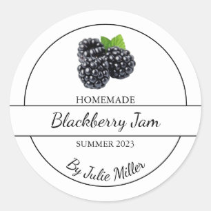 Simple Étiquette de confiture de Blackberry fait m
