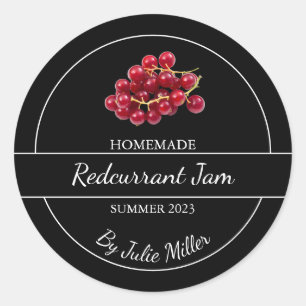Simple Étiquette de confiture de cassis à la maiso