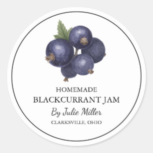 Simple Étiquette de confiture de cassis fait maiso
