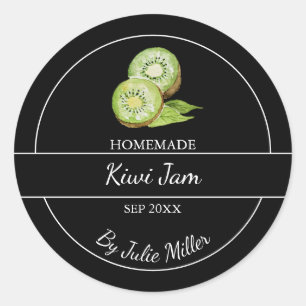 Simple Étiquette de confiture de Kiwi fait maison