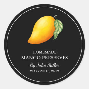 Simple Étiquette de Mango Conserve Maison