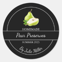Simple Étiquette de réserve de poires fait maison