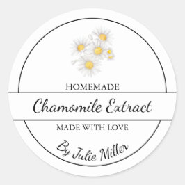 Simple Étiquette d'extraction de camomille fait ma