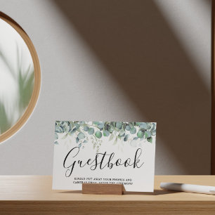 Simple Eucalyptus Greenery Mariage Livre d'or