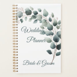 Simple Eucalyptus Wedding Planner Planer