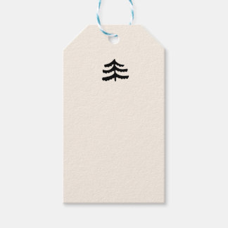 Simple Evergreen Geschenkanhänger