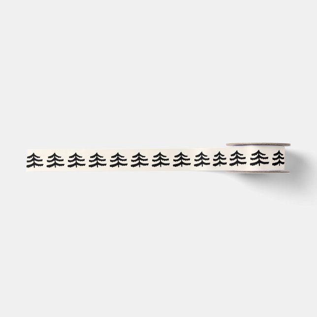 Simple Evergreen Ribbon Satinband (Vorderseite)