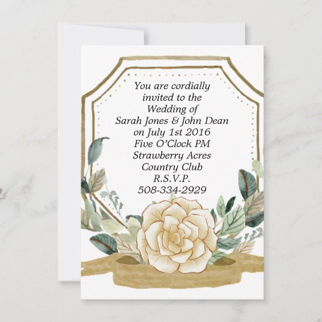 simple faire-part de mariage (Devant)
