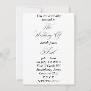 simple faire-part de mariage