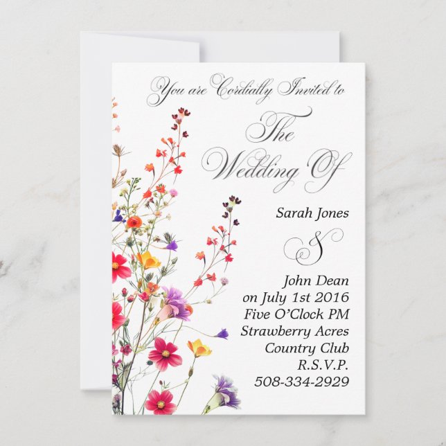 simple faire-part de mariage (Devant)