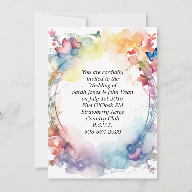 simple faire-part de mariage (Devant)