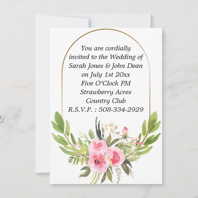 simple faire-part de mariage (Devant)