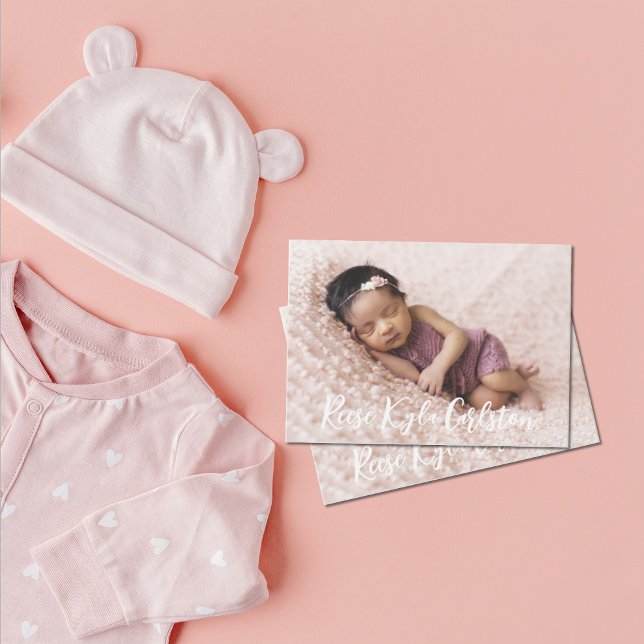 Simple Faire-part de naissance photo complète (Créateur téléchargé)