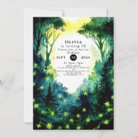 Simple Firefly Woodland Birthday