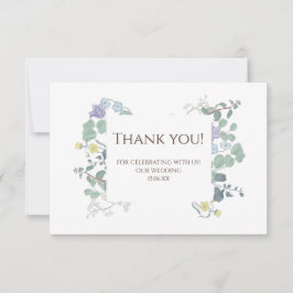 Simple Floral minimalist Wedding danke