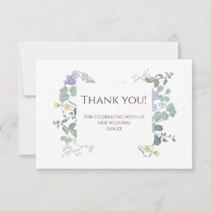 Simple Floral minimaliste Mariage merci