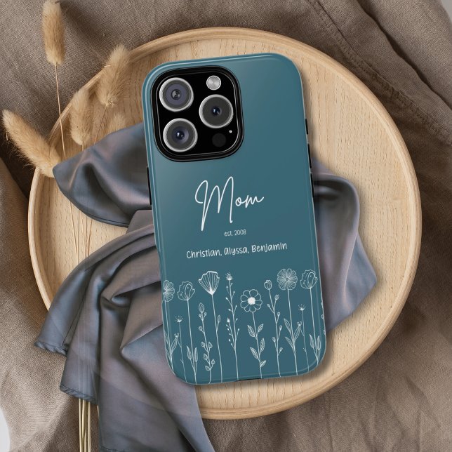Simple Floral Nana Custom Title iPhone 16 Pro Max Hülle (Von Creator hochgeladen)