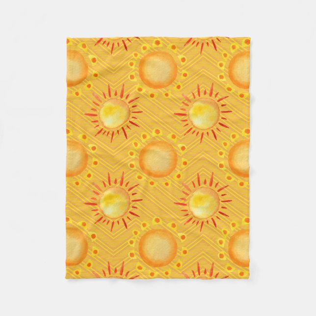 Simple Flower Drawings Fleecedecke (Vorderseite)