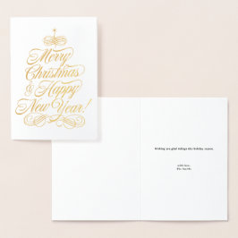 Simple Foil Christmas Card Folienkarte