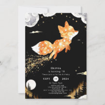 Simple Forest Fox Birthday