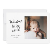 Simple Foto Collage Willkommen auf der Welt Birth