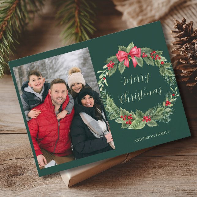 Simple Foto Wreath Frohe Weihnachten (Von Creator hochgeladen)