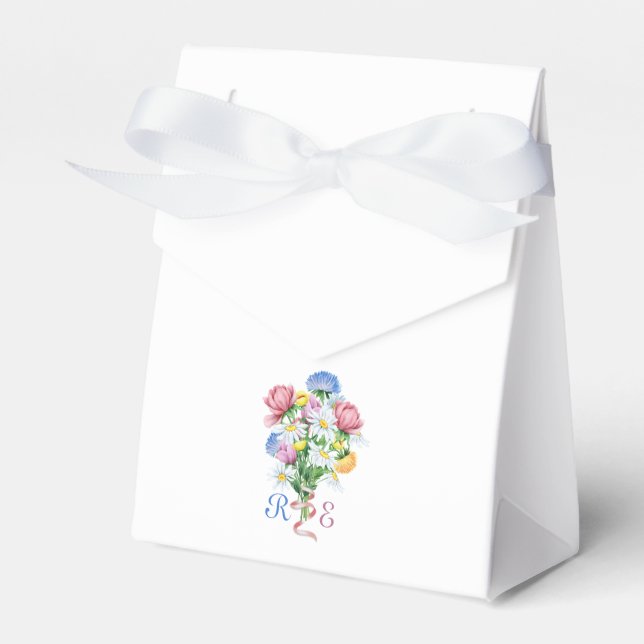 Simple Garden Spring Daisy Wildflower Minimal  Geschenkschachtel (Vorderseite)
