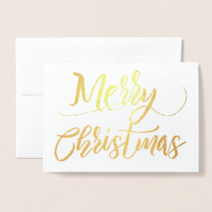 Simple Gold Foil Frohe Weihnachten Folienkarte