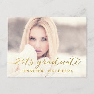 Simple Gold Glam   Einladung zur Graduiertengruppe