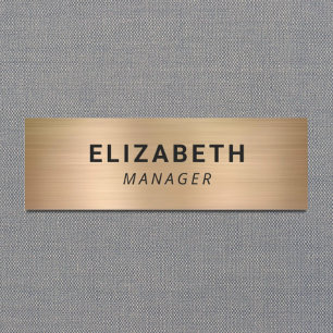Simple Gold Namensschild