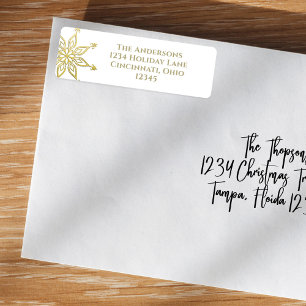 Simple Gold Snowflake Klassisches Elegantes