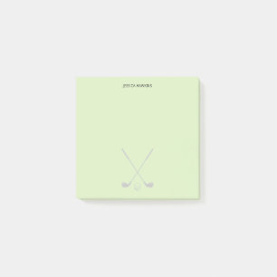 Simple Golf Fan Personal Stationery Golf Clubs Post-it Klebezettel