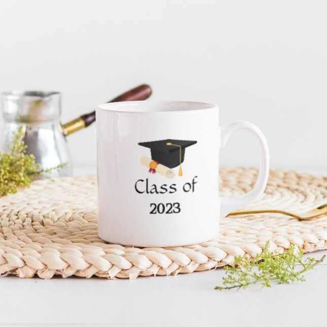 Simple graduation celebration coffee mug kaffeetasse (Von Creator hochgeladen)