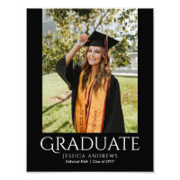 Simple Graduation Design Moderne Photo Diplômée